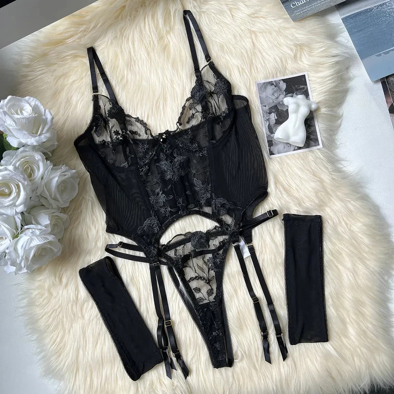 Lace Corset Sexy Sheer Mesh Br – Sheer Bra Lace recenzja i cena