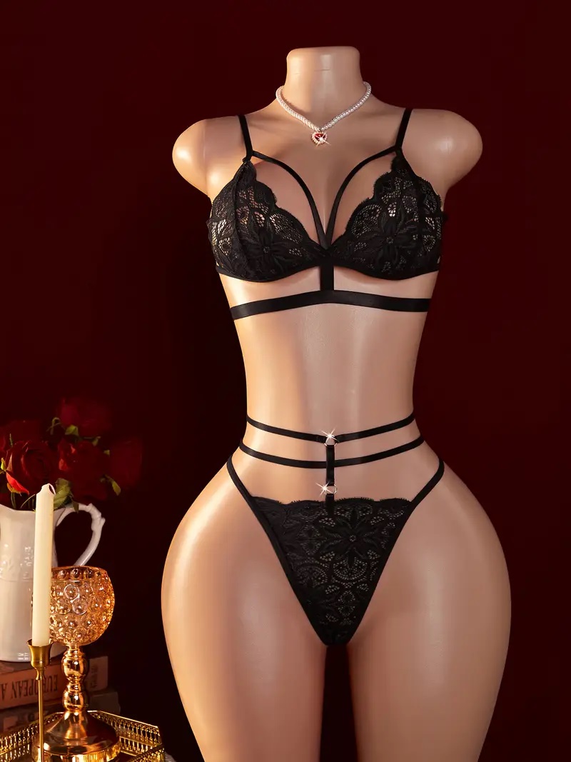 S- XXL Women's Sexy Contrast L – Sheer Mesh Bra recenzja i cena